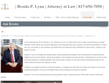 Tablet Screenshot of brookslynnlaw.com